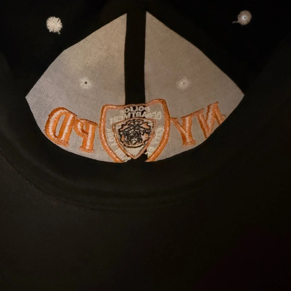 New York Headgear NYPD Police Department World Sports USA Baseball Cap Black NWT